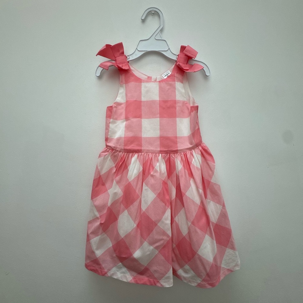 Carter’s - Pink and White Checkered Kids Dress